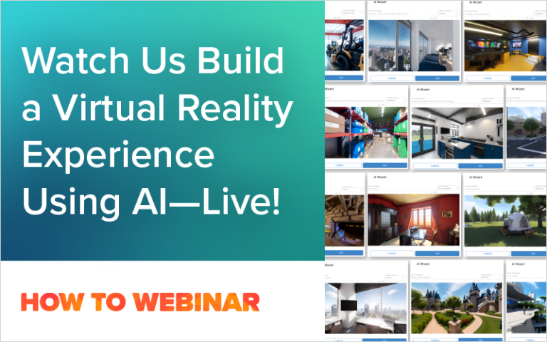 Watch us build a virtual reality experience using live AI!